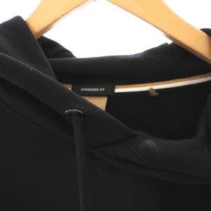 HUGO BOSS OVERSIZED FIT プルオーバー パーカー スウェット 長袖 XS 黒 /YM
