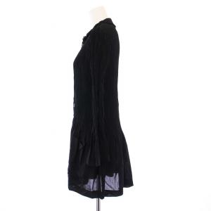 Tao ヴィンテージ プルーツブラウス シャツ 長袖 黒 TB-100300 /KH