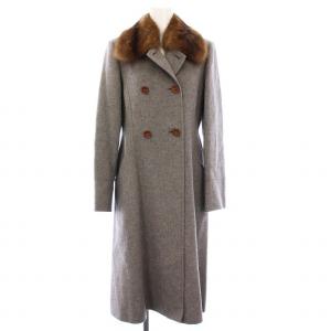 カシミヤコート ロシアンセーブルファー 38 グレー 23008