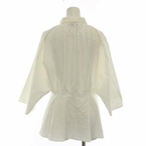 UNITED ARROWS シャツ ブラウス 七分袖 白 15161991584 /RE