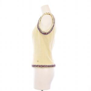 CHANEL ツイードベスト ココマーク 36 アイボリー P44991V24274