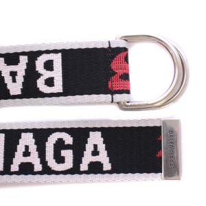 BALENCIAGA D Ringベルト ブラック ホワイト