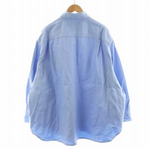 RAF SIMONS 23SS OVERSIZED DENIM SHIRT WITH LEATHER PATCH