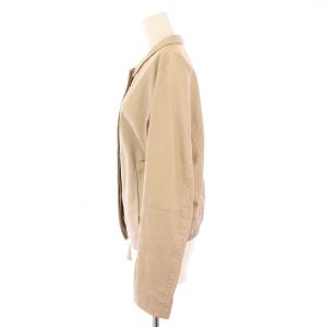 JIL SANDER レザージャケット 革ジャン ブルゾン アウター ストレッチ 38 ベージュ /BB