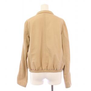 JIL SANDER レザージャケット 革ジャン ブルゾン アウター ストレッチ 38 ベージュ /BB