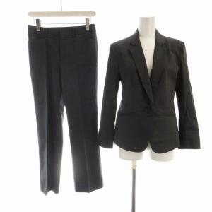 スーツ セットアップ テーラードジャケット スラックスパンツ 36 38 グレー JKWOCM1401