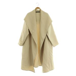 ロングフード ビッグカラー オーバーサイズ ベージュ /MY OS