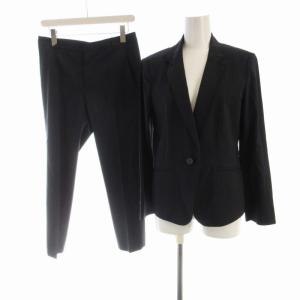 スーツ セットアップ テーラードジャケット スラックスパンツ ストライプ 38 紺 ネイビー JKWOGM0502