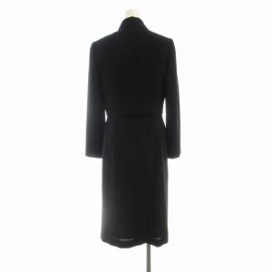 KUMIKYOKU 組曲 セットアップ ブラックフォーマル 喪服 テーラードジャケット ショート丈 ワンピース ひざ丈 2 黒 ブラック