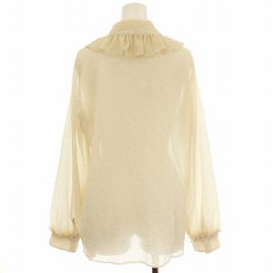 IENA 23AW ボリュームカラーブラウス 23051900867030 フリル シャツ 長袖 F ベージュ /G