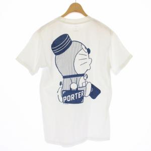 吉田カバン ドラえもん T-shirt Tシャツ カットソー プリント 半袖 S 白 紺 /TK
