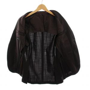 Brilla per il gusto シングルスーツ セットアップ 上下 グレンチェック テーラードジャケット パンツ 46 茶 黒 /YM