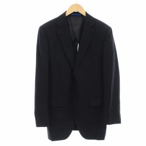 gotairiku シングルスーツ セットアップ 上下 テーラードジャケット パンツ ジップフライ ウール 38 A6 黒