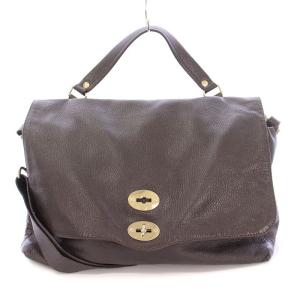 POSTINA ポスティーナ 2WAY ハンドバッグ ワンハンドル ショルダーバッグ レザー ターンロック式