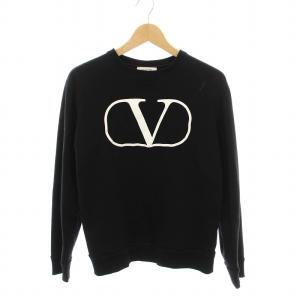 スウェット トレーナー ロゴ プリント 長袖 XS 黒 RV0MF02PZAY /YM