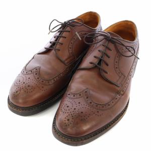 HIROKAWA ビジネスシューズ ウィングチップ レザー レースアップ 26cm EEE ブラウン 2215