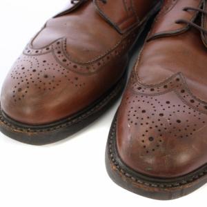 SCOTCH GRAIN SCOTCHGRAIN HIROKAWA ビジネスシューズ ウィングチップ レザー レースアップ 26cm EEE ブラウン 2215