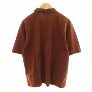 PRADA 2024年製 ポロシャツ XXL ブラウン ホワイト UJN911