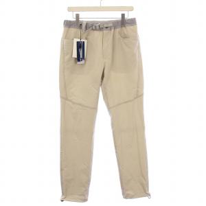 クライミングパンツ スラックス ジップフライ ベルト ストレッチ ロゴ 3 グレージュ /BB