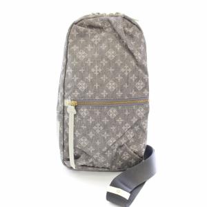 ボディバッグ ショルダーバッグ デニムプリント 総柄 グレー /TK