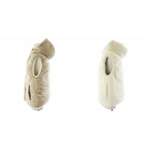 MORABITO ダウンベスト リバーシブル 38 ベージュ ホワイト 9033-53301