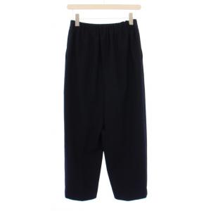 ENFOLD ダブルクロスクロップドパンツ イージーパンツ 36 紺 300DS231-0080 /BM