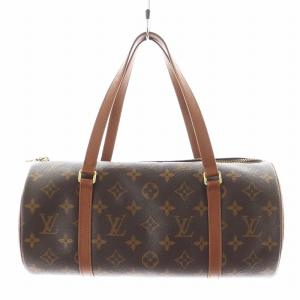 LOUIS VUITTON 旧型 パピヨン30 モノグラム ハンドバッグ ポーチ付き ブラウン M51365