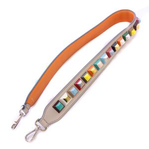 ストラップユー ショルダーストラップ レザー 装飾 切替 マルチカラー /BB OH