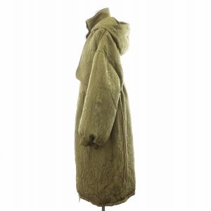 TODAYFUL 23AW jacquard down coat 38 カーキ