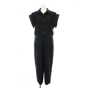 FORME シャツジャンプスーツ オールインワン 半袖 リネン混 0 ネイビー 24Sp Shirtjumpsuit