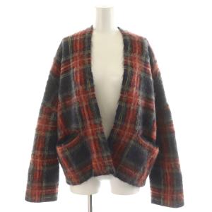 カシミヤファーチェックカーディガン マルチカラー 6515-299-0366