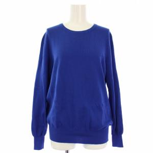 22SS クルーネックプルオーバー ニット セーター 長袖 青 22080500803010 /TK