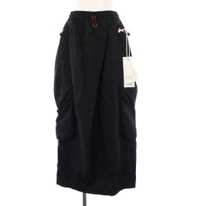24SS water-repellent drape pocket skirt ウォーターレペレント ドレープポケットスカート