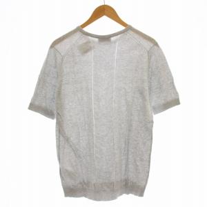 JOHN SMEDLEY 半袖 ニット カットソー Tシャツ コットン M グレー /G