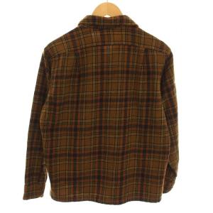 PENDLETON 60s ネルシャツ チェック ウール 長袖 L ブラウン USA製 /YM