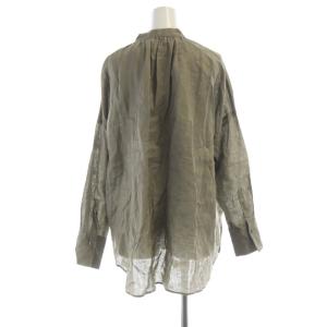JOURNAL STANDARD L'ESSAGE シャツ ブラウス スキッパー 麻 リネン 長袖 グレージュ 21051370002010 /RO