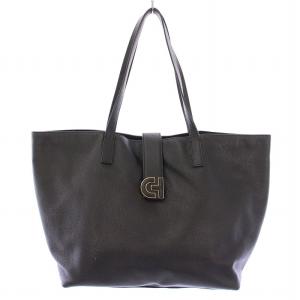 シンプリーエブリシングトートバッグ ハンドバッグ レザー 牛革 ロゴ 黒 ブラック U07091 /BB