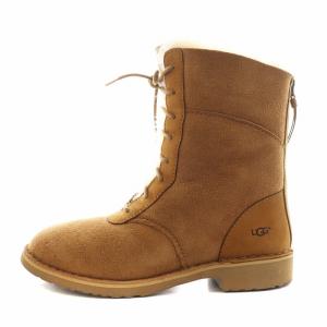UGG australia デイニー DANEY ムートンブーツ ショートブーツ レースアップ US7 キャメル 1017507 /AN16