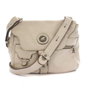 ショルダーバッグ レザー 白 /YM