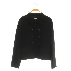 ダブルジャケット ウール 42 ブラック 10416