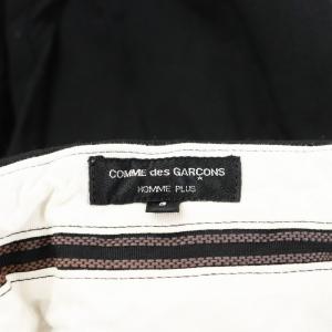 COMME des GARCONS HOMME PLUS AD2013 パンツ ポリエステル縮絨 裾コード S 黒 ブラック PL-P012 /AN47