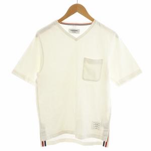 Tシャツ カットソー 半袖 Vネック 1 白 ホワイト 01111C5007 /AN45