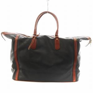 ボストンバッグ ハンドバッグ レザー 黒 ブラック 茶 ブラウン /AN53 OH