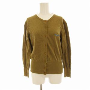 カーディガン ニット 長袖 刺繍 L ベージュ 356-12001 /EE