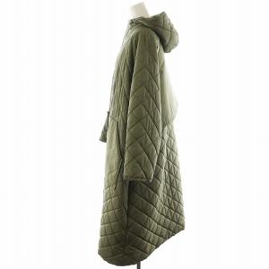 yori キルティングコート ロング丈 中綿 アウター 38 カーキ YR1925-100AT /AN45