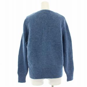 RALPH LAUREN ニットカーディガン ウール スモールポニー 長袖 5F 青 ブルー SSRASA3020 /HN