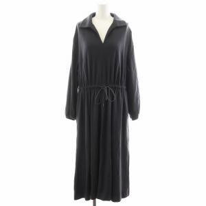 24AW BLOOM JERSEY VERONICA ワンピース ロング丈 長袖 ウール 42 グレー