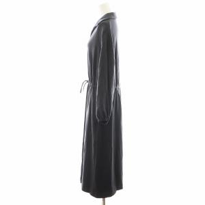 theory luxe 24AW BLOOM JERSEY VERONICA ワンピース ロング丈 長袖 ウール 42 グレー
