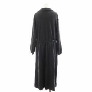 theory luxe 24AW BLOOM JERSEY VERONICA ワンピース ロング丈 長袖 ウール 42 グレー