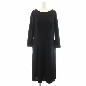 21AW Derrie Pebial ワンピース ロング丈 長袖 40 黒 ブラック 1305540 /AN31